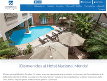Tablet Screenshot of hotelnacionalmerida.com